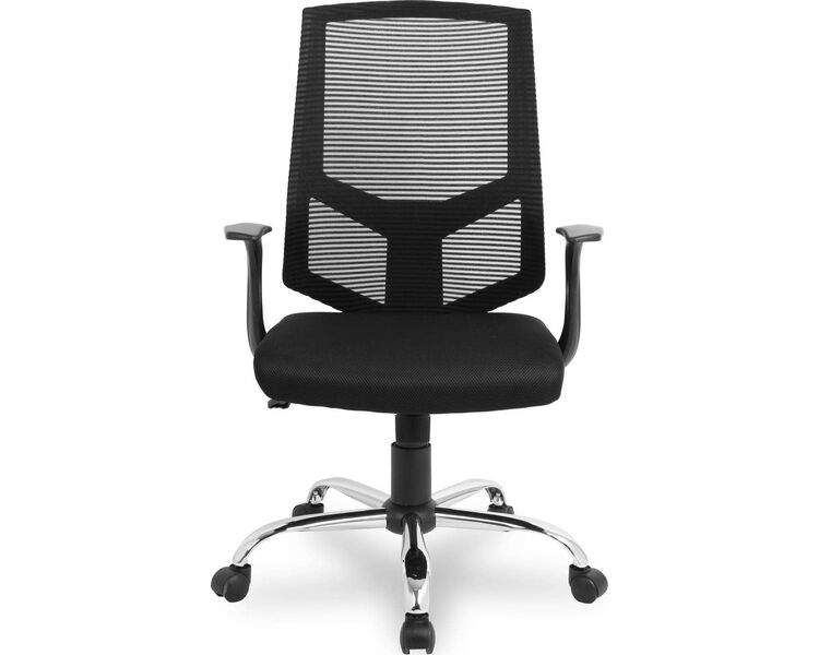 Купить Кресло компьютерное HLC-1500 черный, хром, Цвет: черный/хром, фото 2