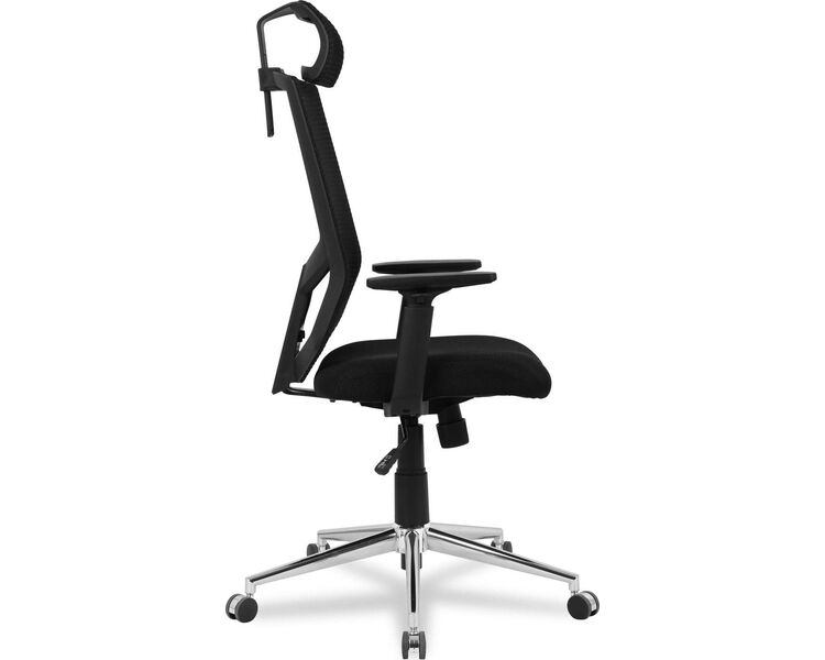 Купить Кресло компьютерное HLC-1500H черный, хром, Цвет: черный/хром, фото 3