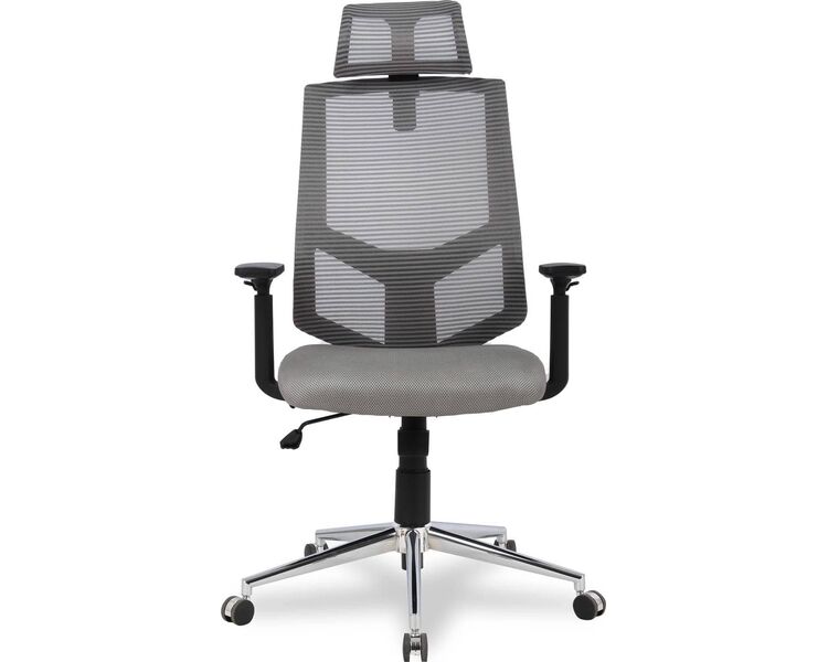 Купить Кресло компьютерное HLC-1500H серый, хром, Цвет: серый/хром, фото 2