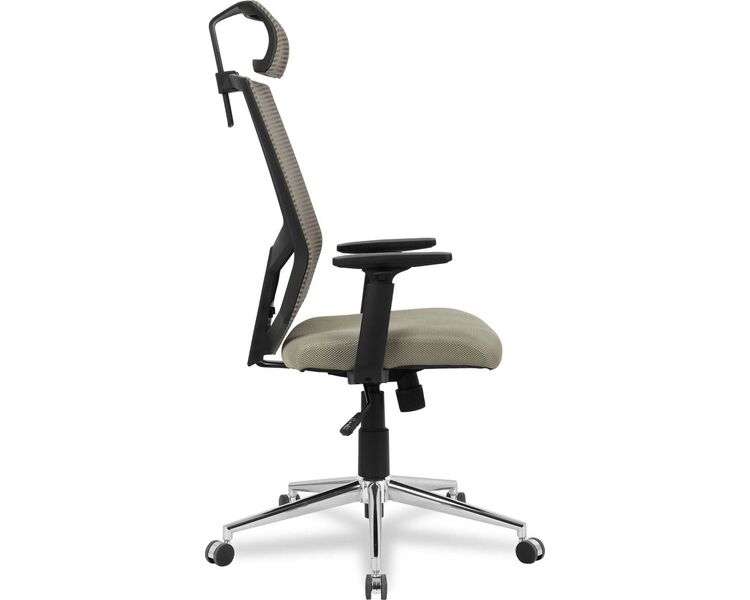 Купить Кресло компьютерное HLC-1500H серый, хром, Цвет: серый/хром, фото 3