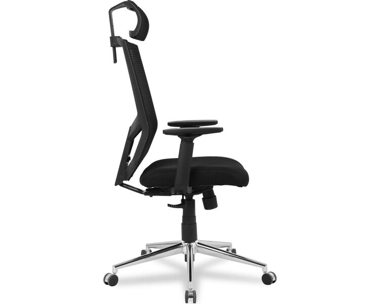 Купить Кресло компьютерное HLC-1500HLX черный, хром, Цвет: черный/хром, фото 3