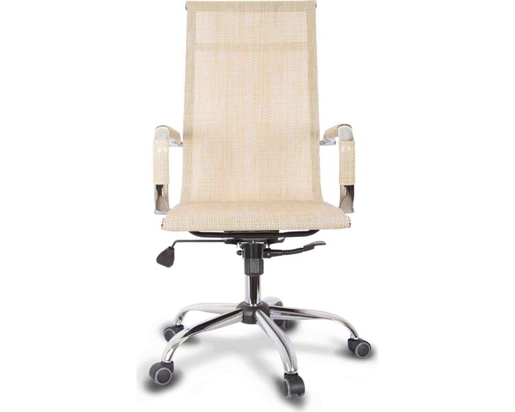 Купить Кресло руководителя CLG-619 MXH-A бежевый, хром, Цвет: бежевый/хром, фото 2