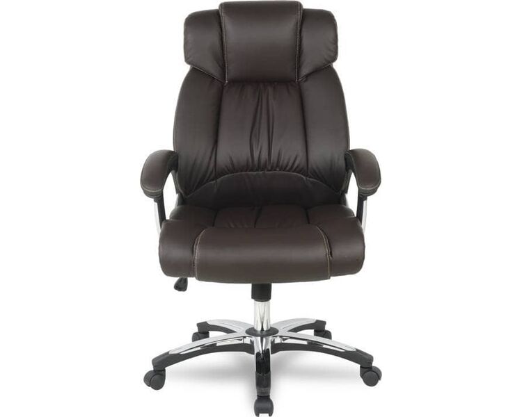 Купить Кресло руководителя H-8766L-1 коричневый, хром, Цвет: коричневый/хром, фото 2