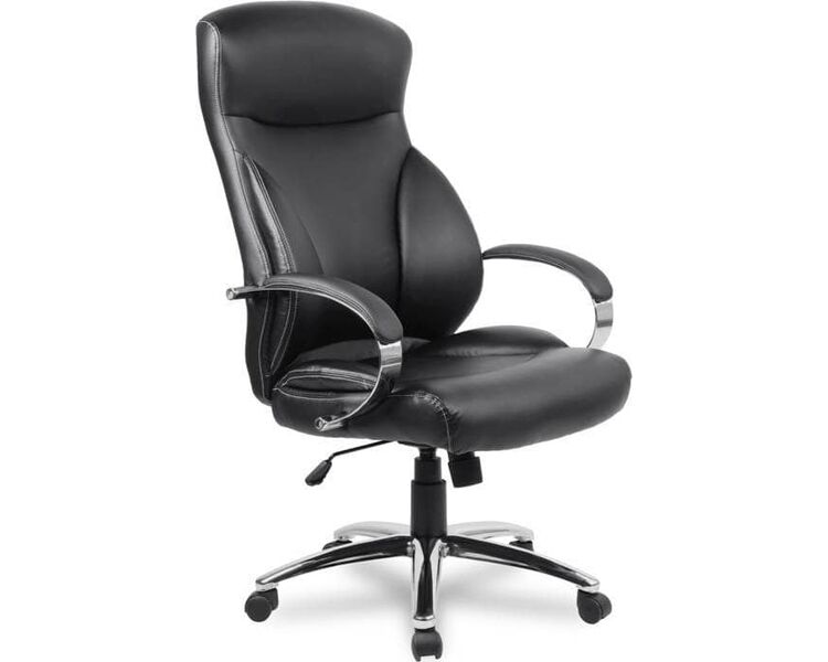 Купить Кресло руководителя H-9582L-1K черный, хром, Цвет: черный/хром