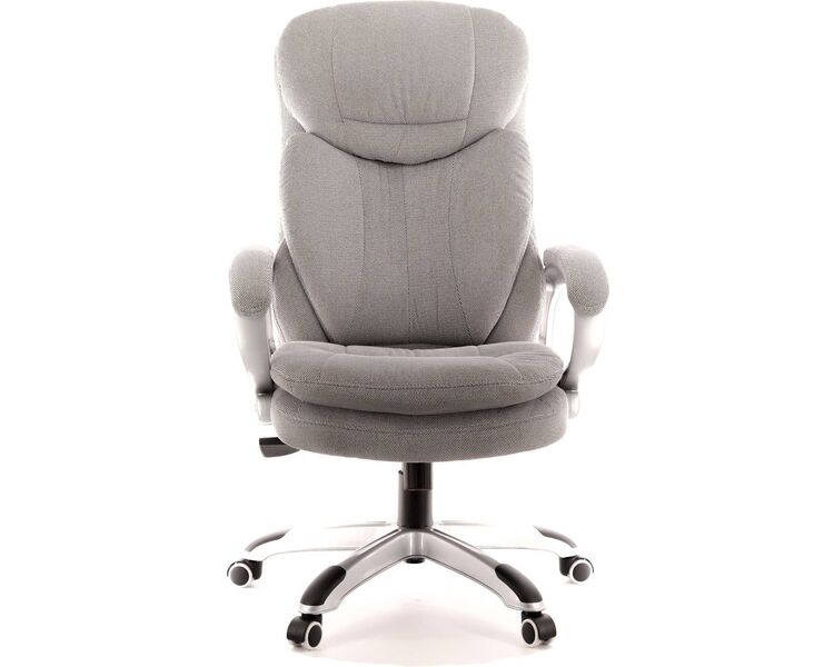 Купить Кресло компьютерное Boss T ткань серый, хром, Цвет: серый/хром, фото 3