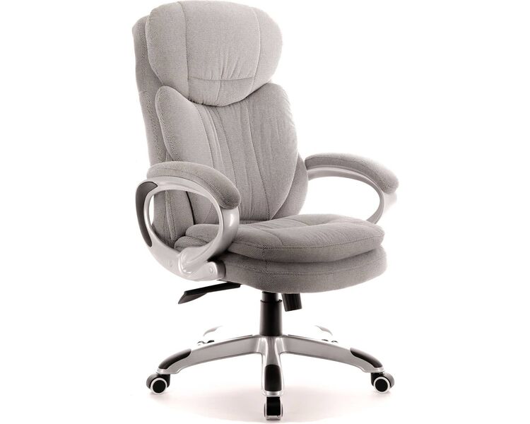 Купить Кресло компьютерное Boss T ткань серый, хром, Цвет: серый/хром, фото 4