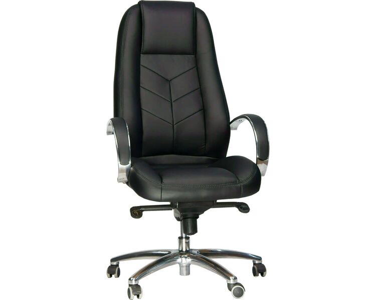 Купить Кресло компьютерное Drift Full AL M  эко-кожа черный, хром, Цвет: черный/хром, фото 2