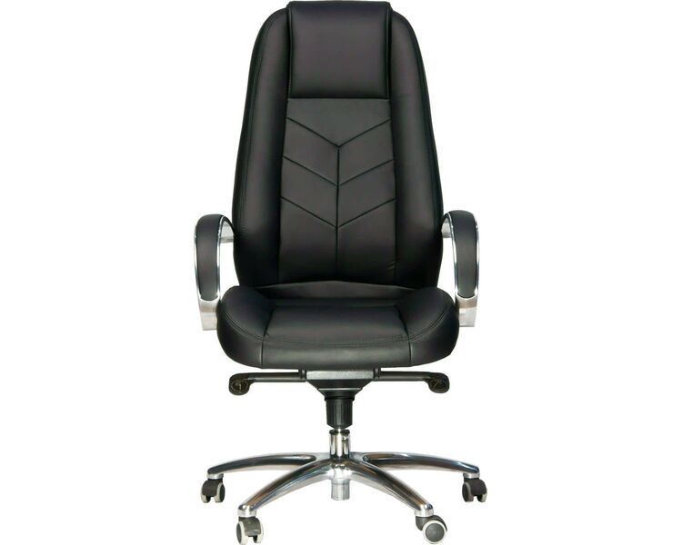 Купить Кресло компьютерное Drift Full AL M  эко-кожа черный, хром, Цвет: черный/хром, фото 4