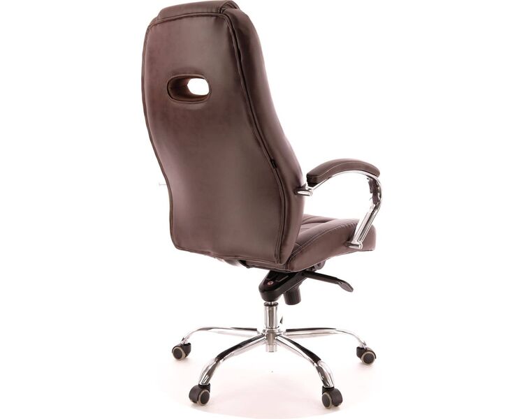 Купить Кресло компьютерное Drift M кожа коричневый, хром, Цвет: коричневый/хром, фото 3