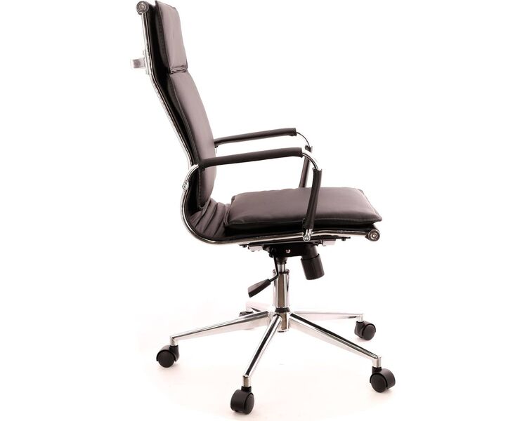 Купить Кресло компьютерное Nerey T эко-кожа черный, хром, Цвет: черный/хром, фото 2