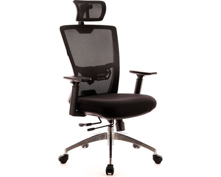 Купить Кресло компьютерное Polo S черный, хром, Цвет: черный/хром, фото 2