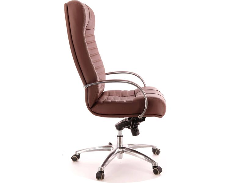 Купить Кресло компьютерное Atlant AL M эко-кожа коричневый, хром, Цвет: коричневый/хром, фото 2