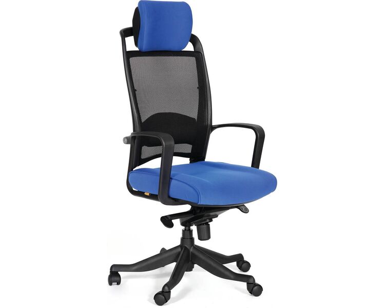 Купить Кресло компьютерное Chairman 283 синий, черный, Цвет: синий/черный/черный