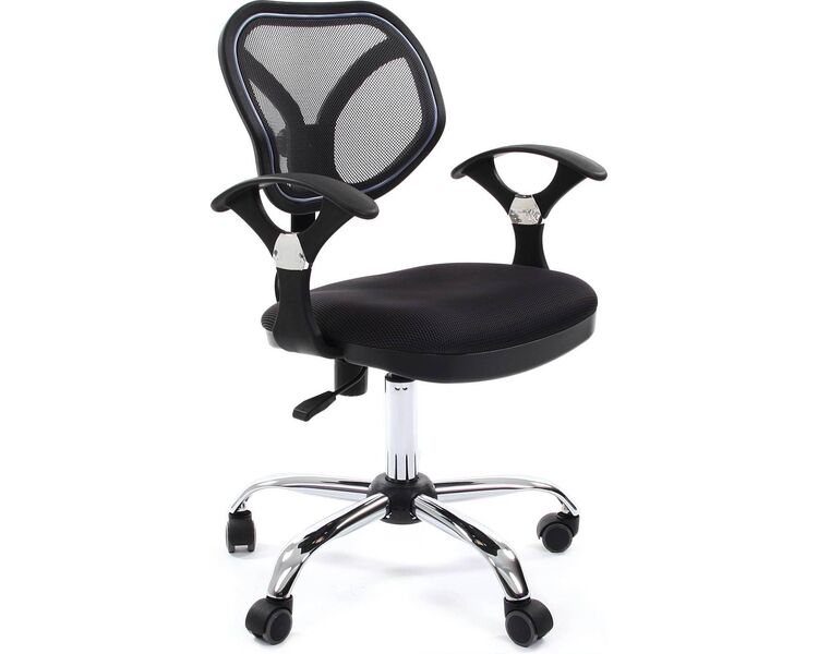 Купить Кресло компьютерное Chairman 380 черный, хром, Цвет: черный/хром