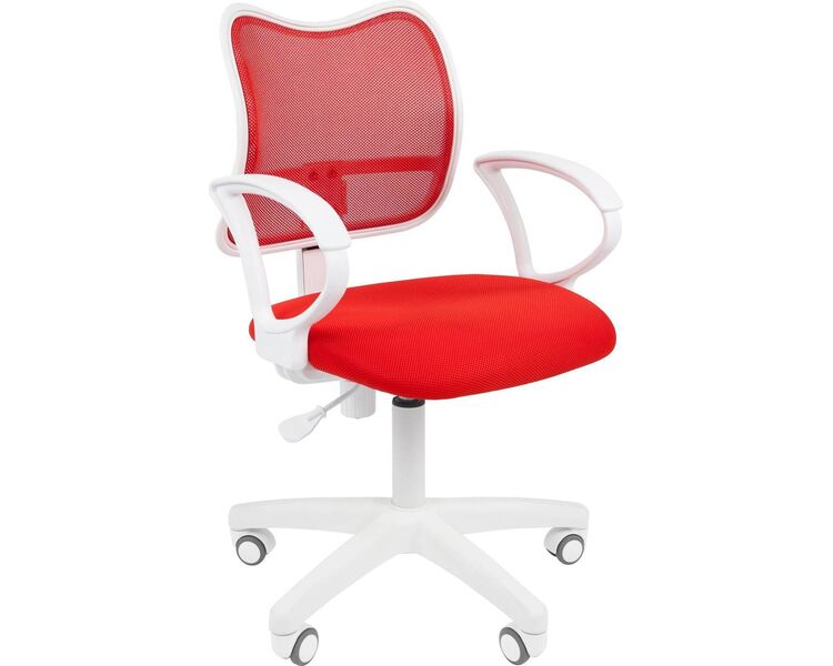 Купить Кресло компьютерное Chairman 450 LT white красный, белый, Цвет: красный/белый