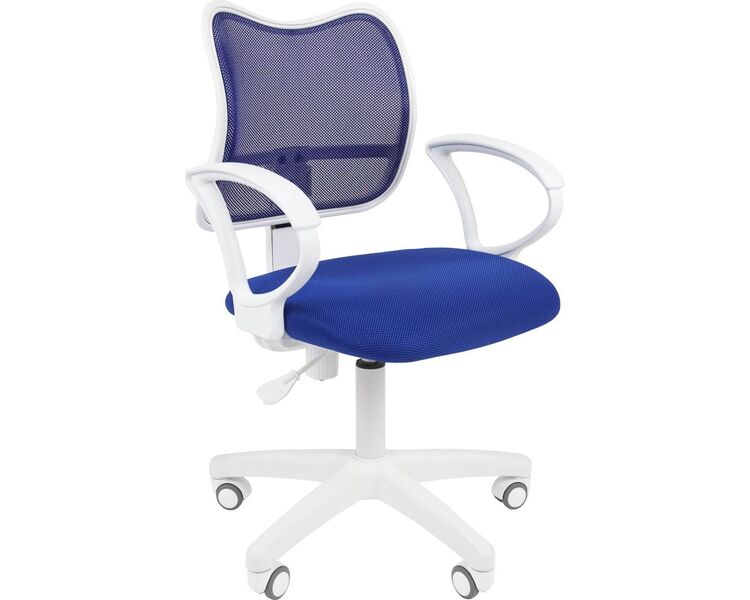 Купить Кресло компьютерное Chairman 450 LT white синий, белый, Цвет: синий/белый