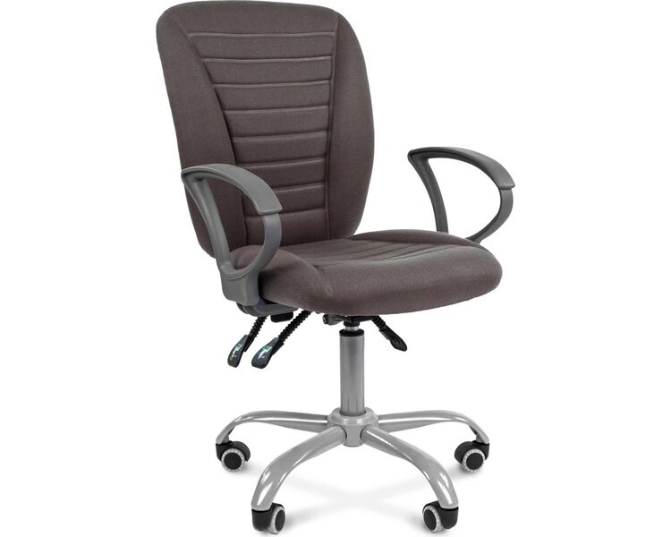 Купить Кресло компьютерное Chairman 9801 эрго темно-серый, серый, Цвет: темно-серый/серый