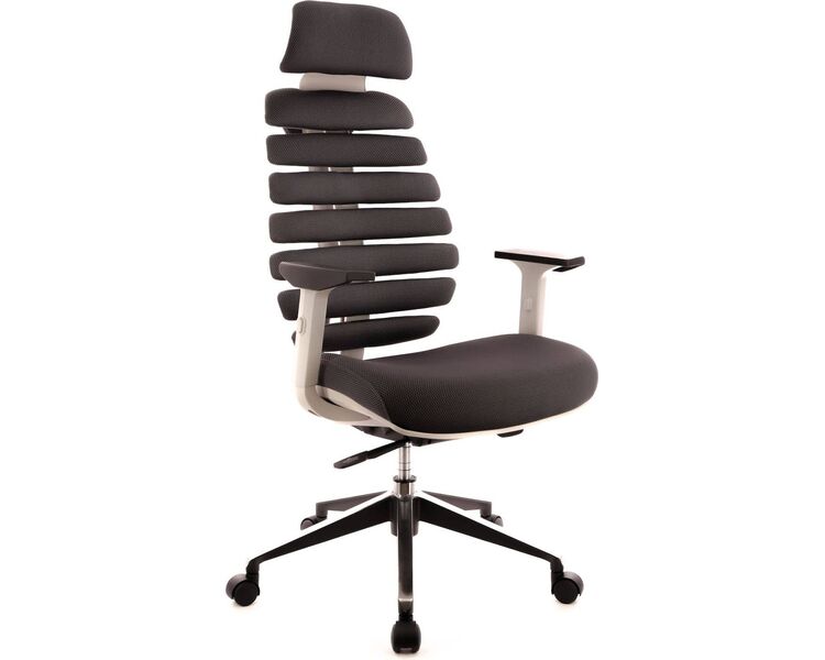Купить Кресло компьютерное Ergo Grey ткань серый, хром, Цвет: серый/хром