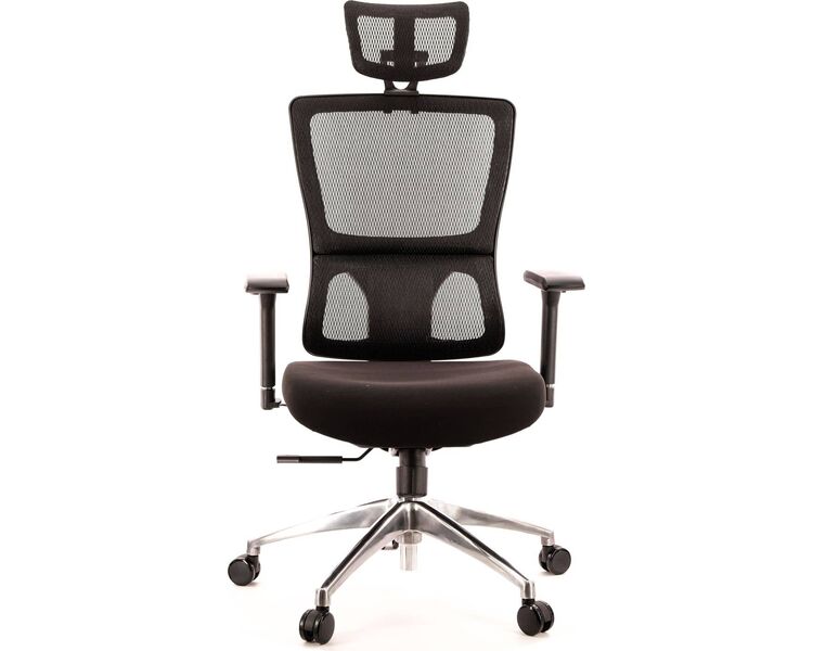 Купить Кресло компьютерное Everest S сетка черный, хром, Цвет: черный/хром, фото 2