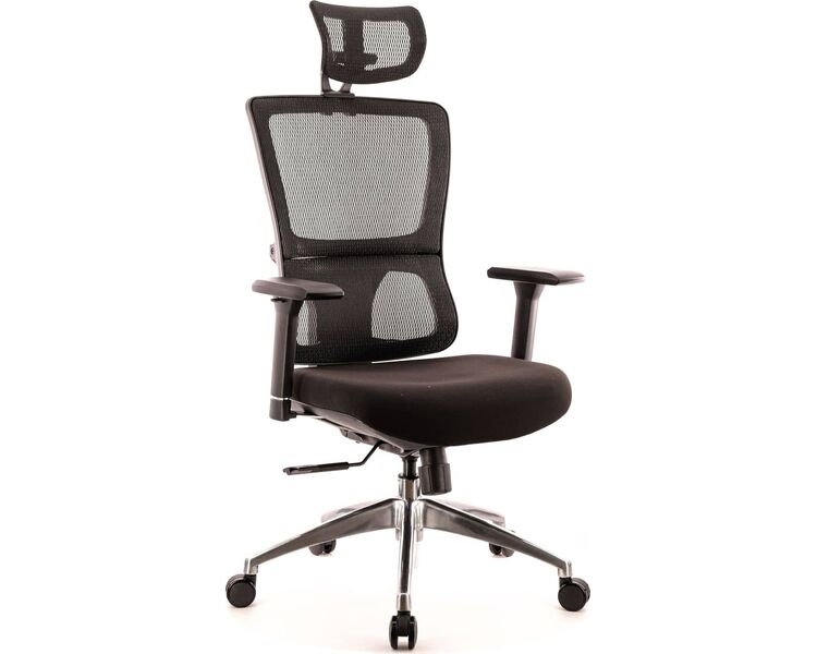 Купить Кресло компьютерное Everest S сетка черный, хром, Цвет: черный/хром, фото 4