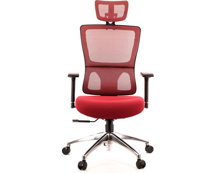 Купить Кресло компьютерное Everest S сетка красный, хром, Цвет: красный/хром, фото 2