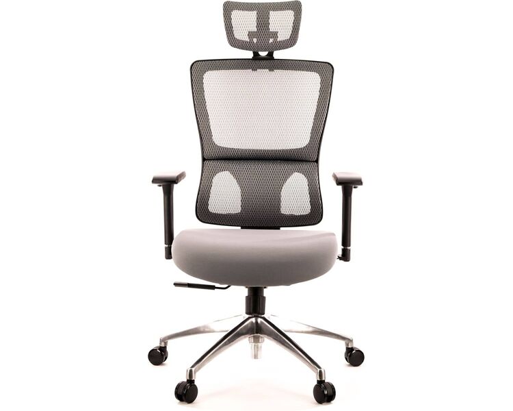 Купить Кресло компьютерное Everest S сетка серый, хром, Цвет: серый/хром, фото 2