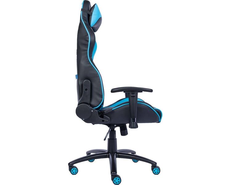 Купить Кресло компьютерное Lotus S16 эко-кожа черный, Цвет: черный/голубой, фото 3