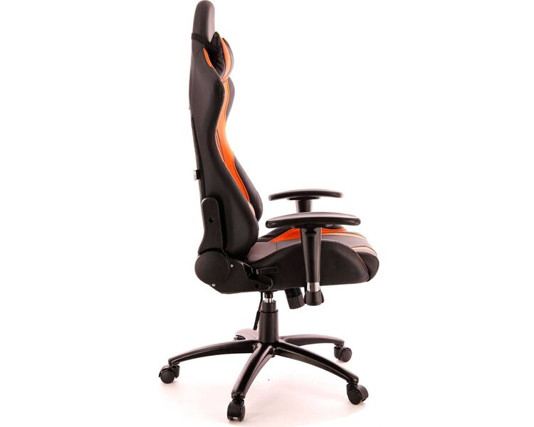 Купить Кресло компьютерное Lotus S2 эко-кожа черный, Цвет: черный/оранжевый, фото 2