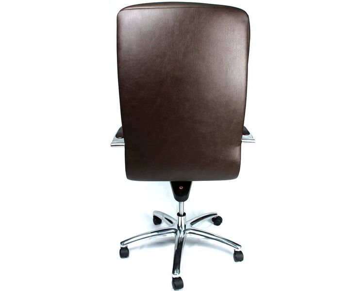 Купить Кресло компьютерное Orion AL M кожа коричневый, хром, Цвет: коричневый/хром, фото 2