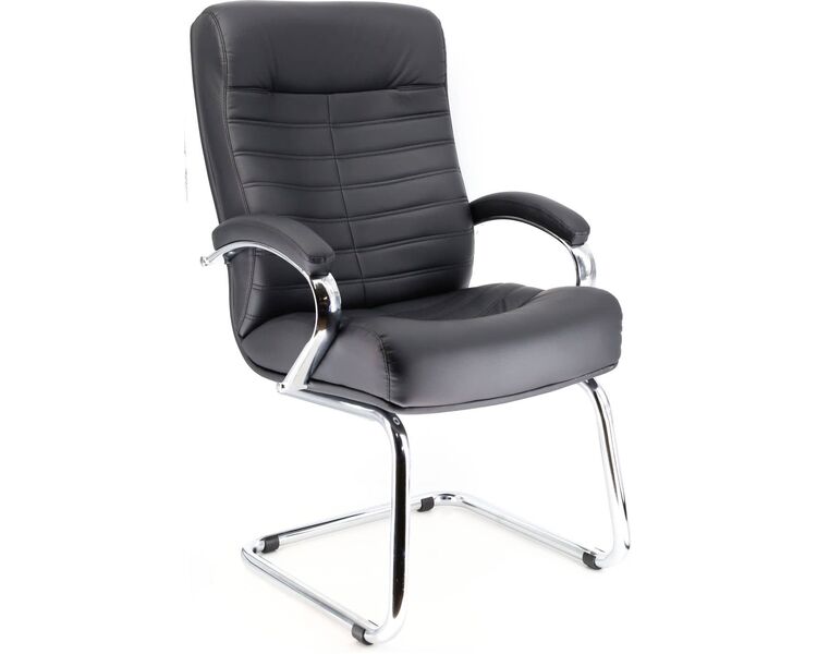 Купить Кресло компьютерное Orion CF эко-кожа черный, хром, Цвет: черный/хром