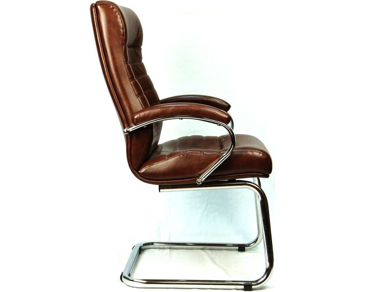 Купить Кресло компьютерное Orion CF эко-кожа коричневый, хром, Цвет: коричневый/хром, фото 3