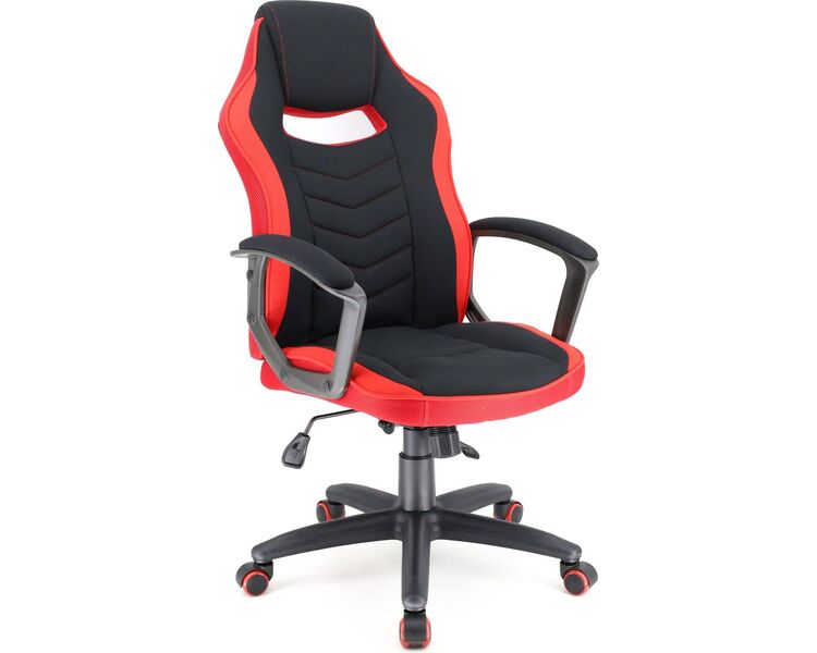 Купить Кресло компьютерное Stels T ткань черный, Цвет: черный/красный, фото 2
