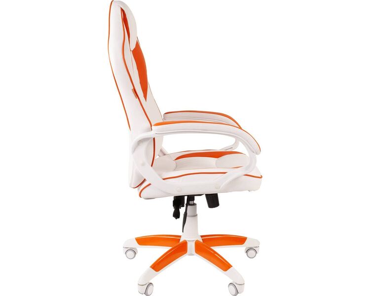 Купить Кресло игровое Chairman Game 16 белое основание оранжевый, Цвет: оранжевый/белый/оранжевый, фото 3