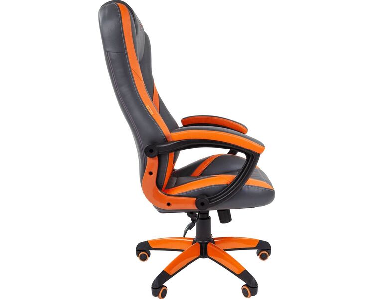 Купить Кресло игровое Chairman Game 22 серый, оранжевый, Цвет: серый/оранжевый/оранжевый, фото 3
