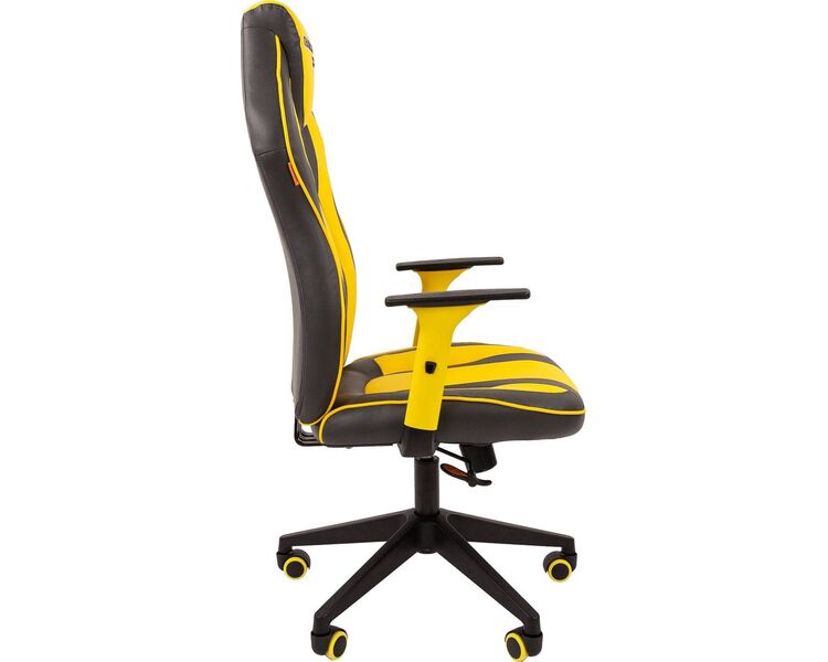 Купить Кресло игровое Chairman Game 23 желтый, черный, Цвет: желтый/темно-серый/черный, фото 3