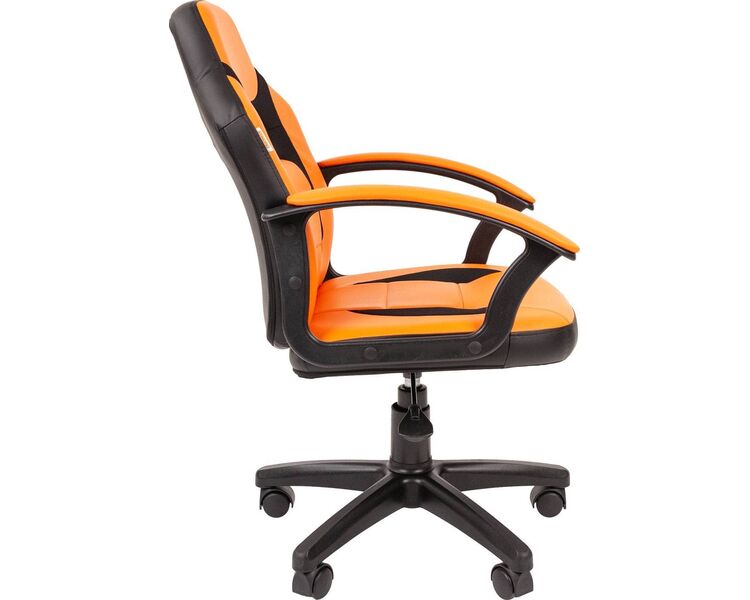 Купить Кресло компьютерное детское Chairman Kids 110 оранжевый, черный, Цвет: оранжевый/черный/черный, фото 3