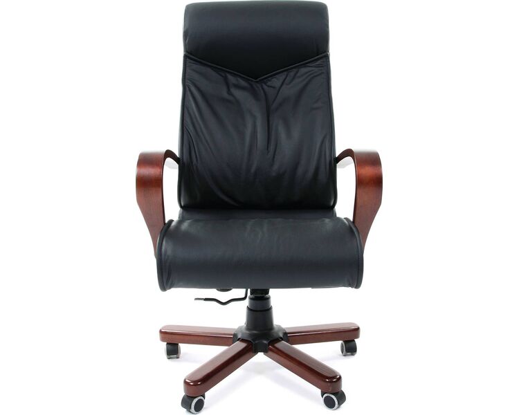 Купить Кресло руководителя Chairman 420 WD черный, коричневый, Цвет: черный/коричневый, фото 2