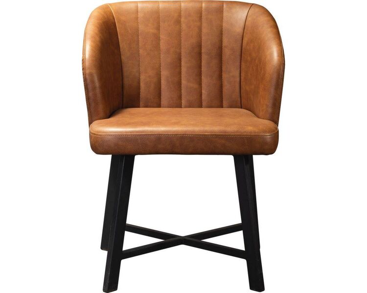 Купить Стул-кресло Loft экокожа коричневый, черный, Цвет: коричневый, фото 2