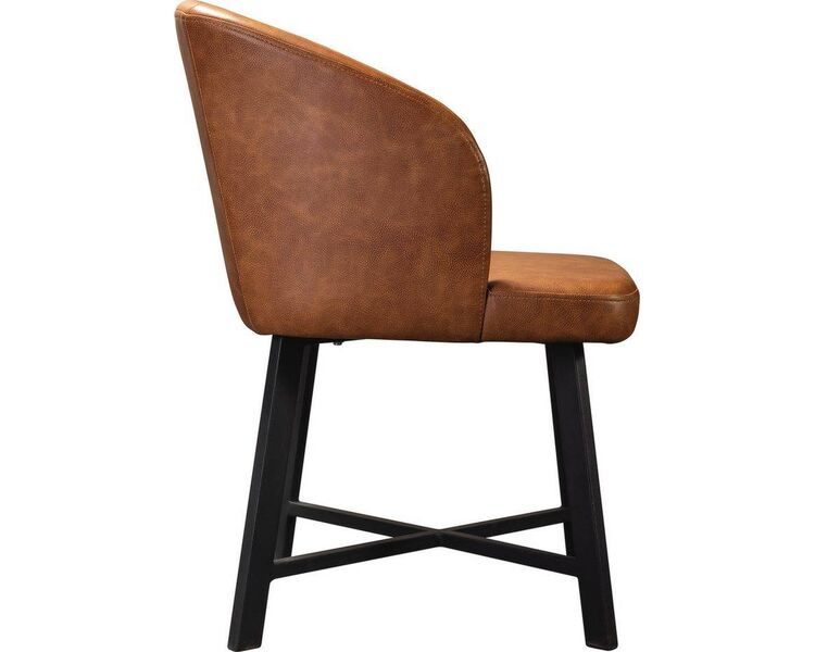 Купить Стул-кресло Loft экокожа коричневый, черный, Цвет: коричневый, фото 3