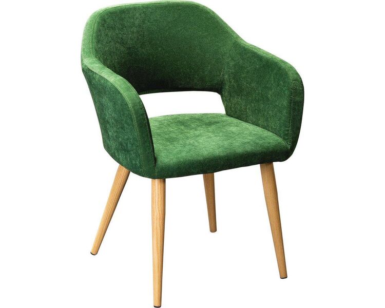 Купить Стул-кресло Oscar Сканди темно-зеленый, натуральный бук, Цвет: темно-зеленый