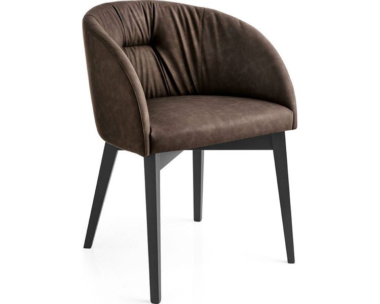 Купить Стул-кресло Rosie SOFT серо-коричневый, черный, Цвет: серо-коричневый