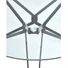 Купить Стол Veneto круглый, металл, закаленное стекло, 110 x 110 см, Варианты цвета: прозрачный, фото 3