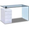Купить Стол F-306-650 прямоугольный, стекло, стекло, 125 x 65 см, Варианты цвета: прозрачный