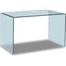 Купить Стол F-306 прямоугольный, стекло, стекло, 125 x 70 см, Варианты цвета: прозрачный