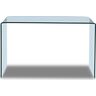 Купить Стол F-306 прямоугольный, стекло, стекло, 125 x 70 см, Варианты цвета: прозрачный, фото 2