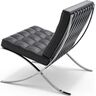 Купить Кресло Barcelona Chair, экокожа, черный, Цвет: черный, фото 5