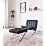 Купить Кресло Barcelona Chair, экокожа, черный, Цвет: черный, фото 7