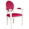 Купить Стул-кресло Diella white розовый, белый, Цвет: розовый