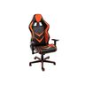 Купить Компьютерное кресло Racer серый, хром, Цвет: оранжевый, фото 2