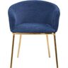 Купить Стул-кресло Duke золото синий, золотой, Цвет: синий, фото 2
